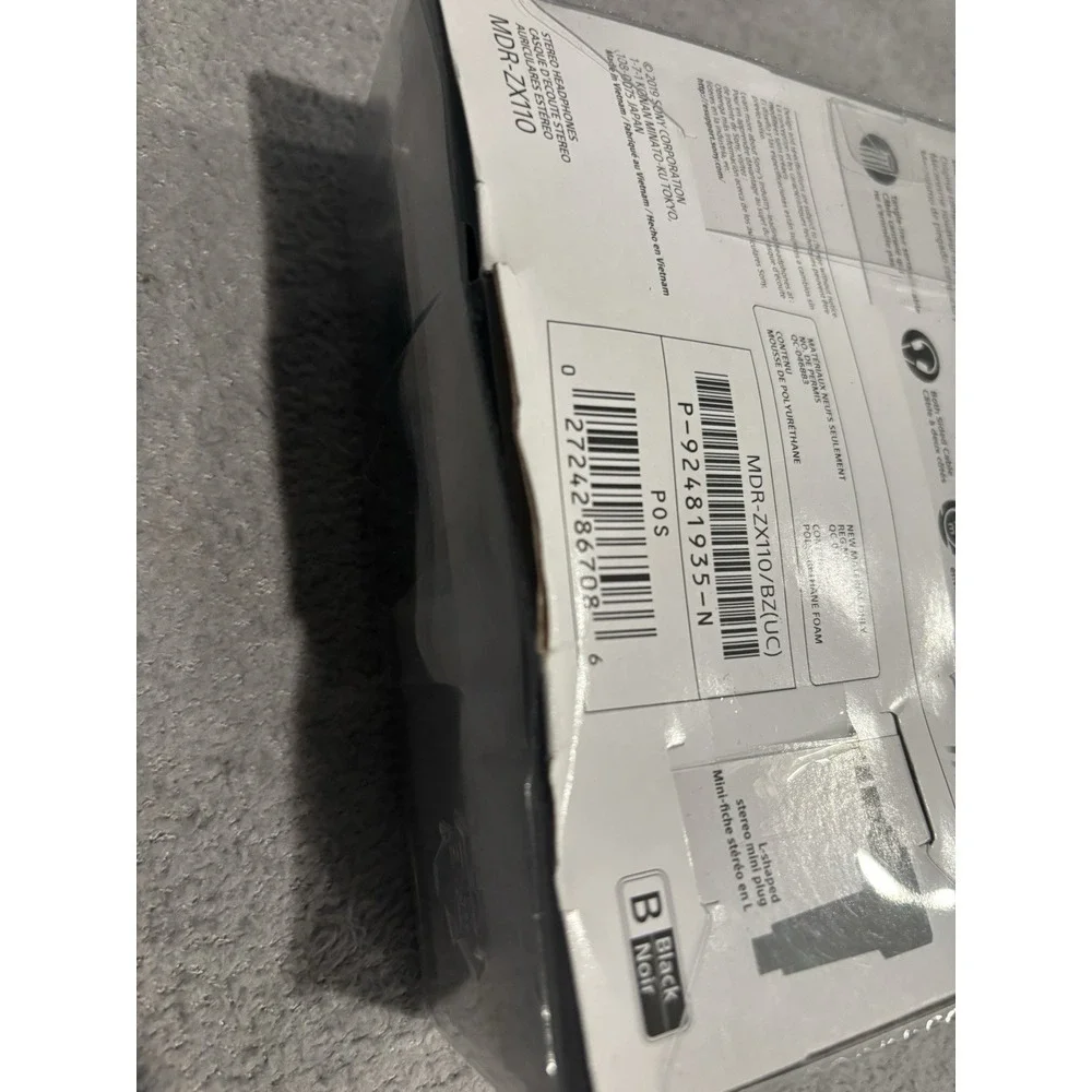 Sony ZX Series‎ Wired On-Ear Headphones Black MDR-ZX110